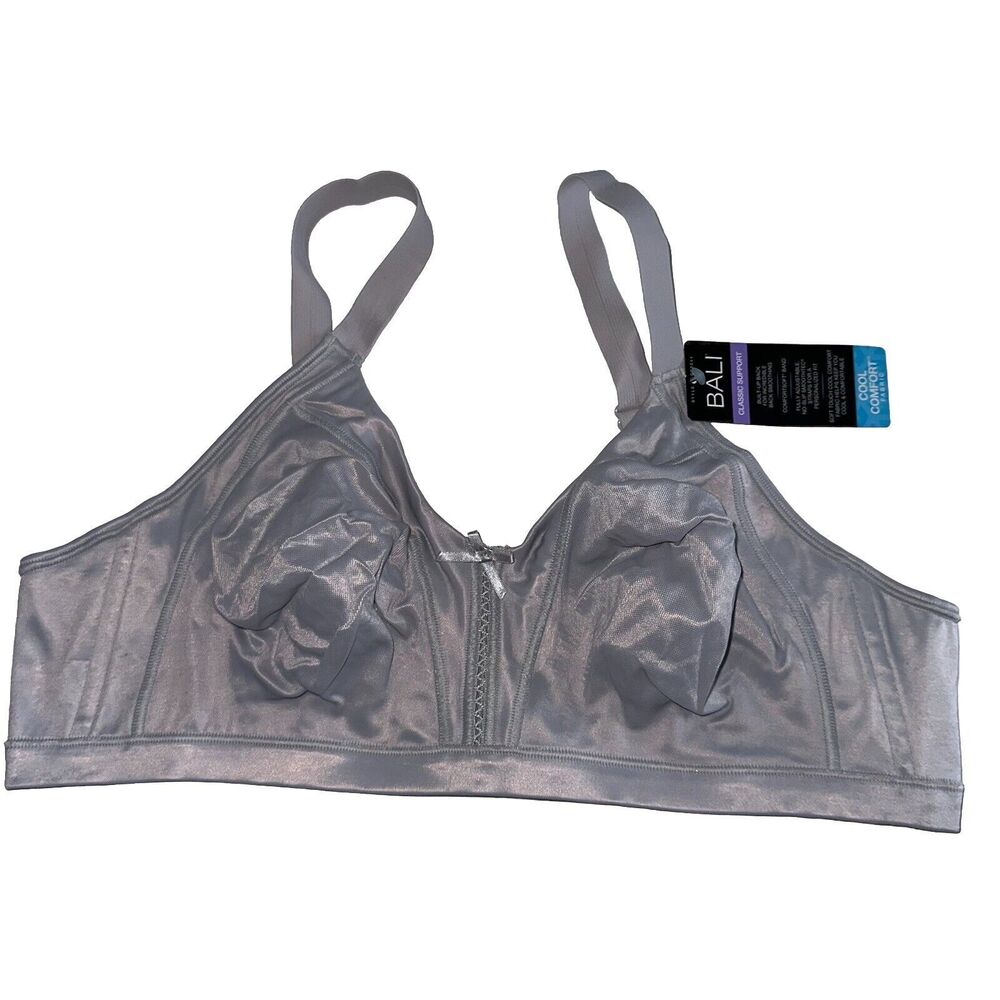 Bali Classic Support Cool Comfort Gray Bra Size 42C NWT Style DF0044